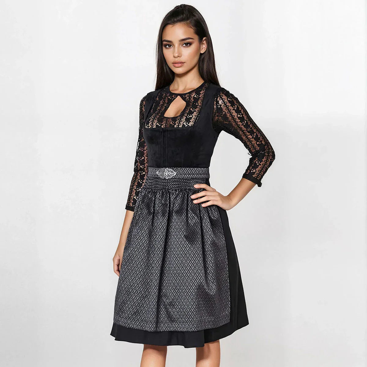 Elegantes Dirndl mit Reißverschluss | Modern interpretiert