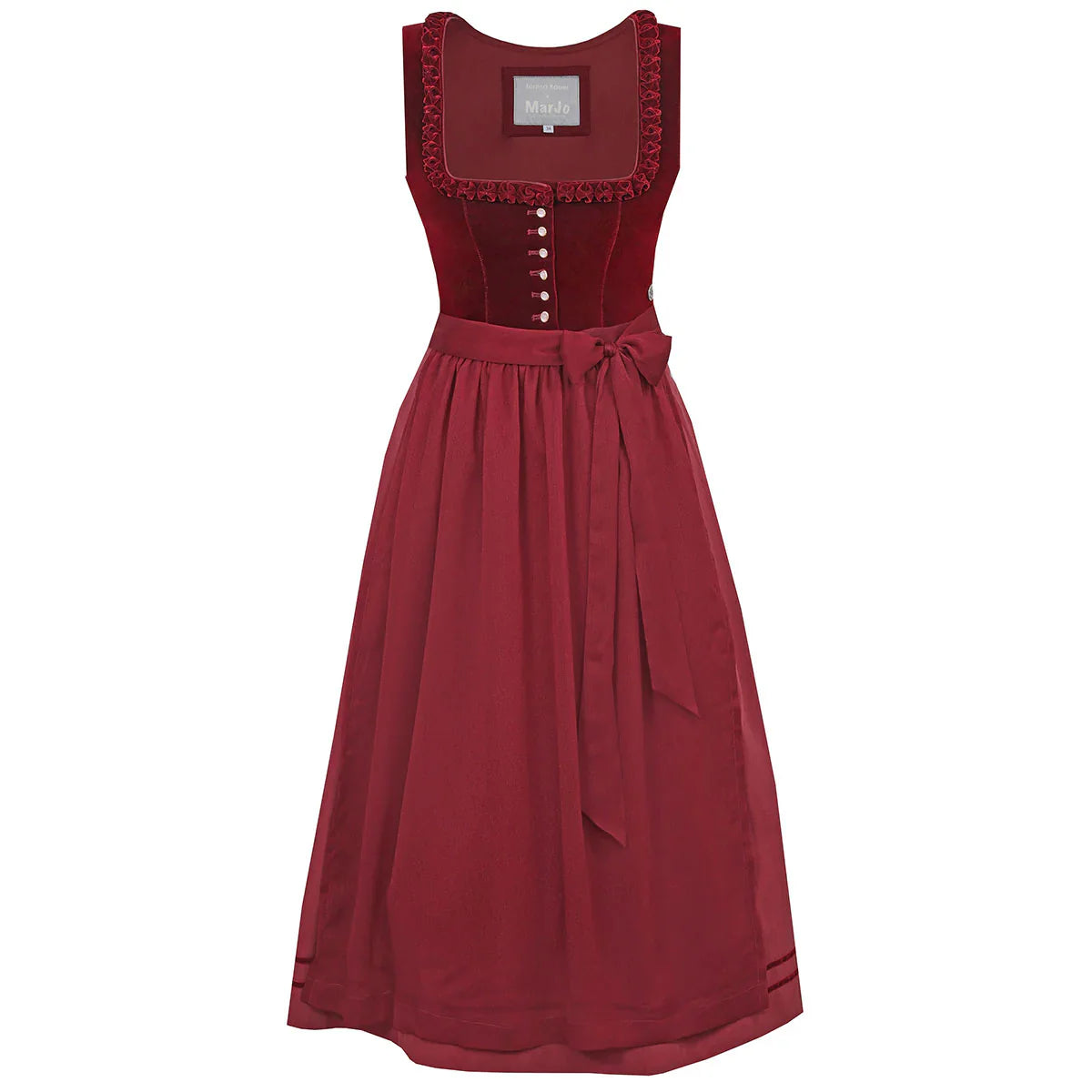MarJo Dirndl mit geradem Ausschnitt | Klassisches Trachtenkleid