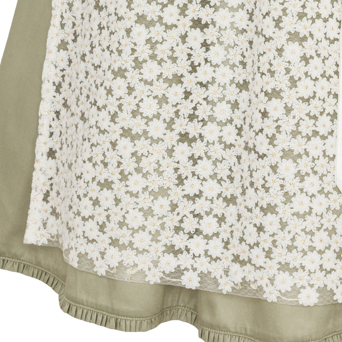 Alpenfee Dirndl Xara Mint Grün Hochgeschlossen 60cm mit Beidseitige Eingriffstaschen im Rock, Handytasche und Elegant Design Dirndl Längentyp Midi (60-75cm)