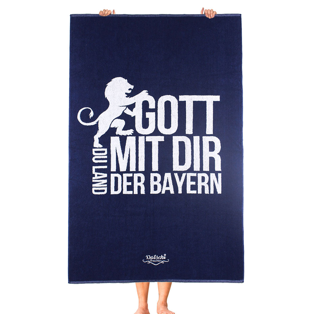 Gott mit dir Handtuch 100x170cm - Datschi Trachten