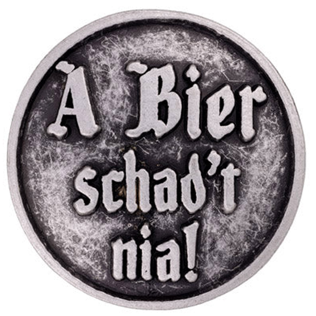 Gaudiknopf Anstecker A Bier schad´t nia - Datschi Trachten