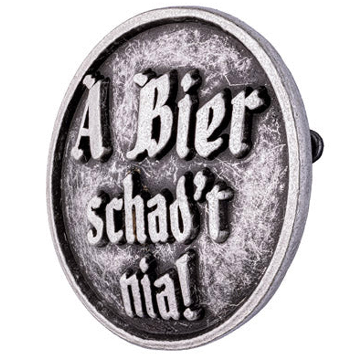Gaudiknopf Anstecker A Bier schad´t nia - Datschi Trachten