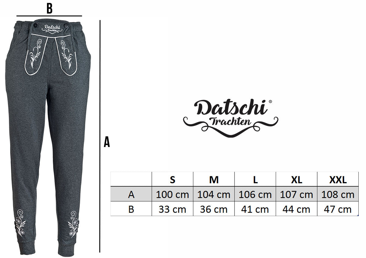 Trachten Jogginghose Lang Braun - Datschi Trachten