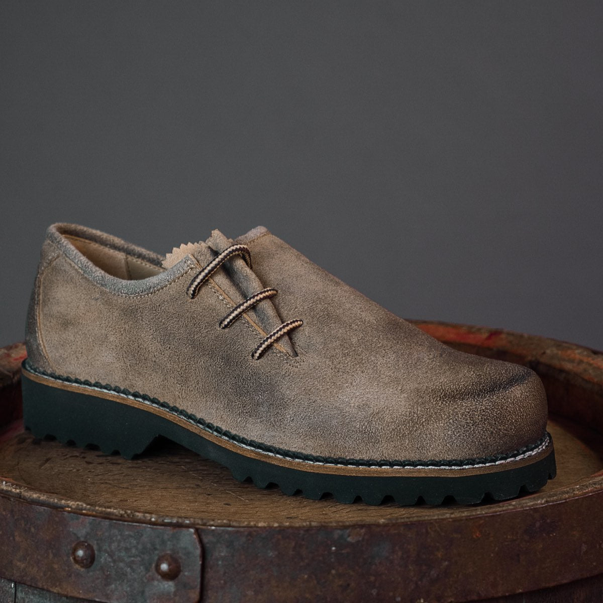 MeiSchua! Haferlschuhe Nik Seitliche Schnürung Braun - Datschi Trachten