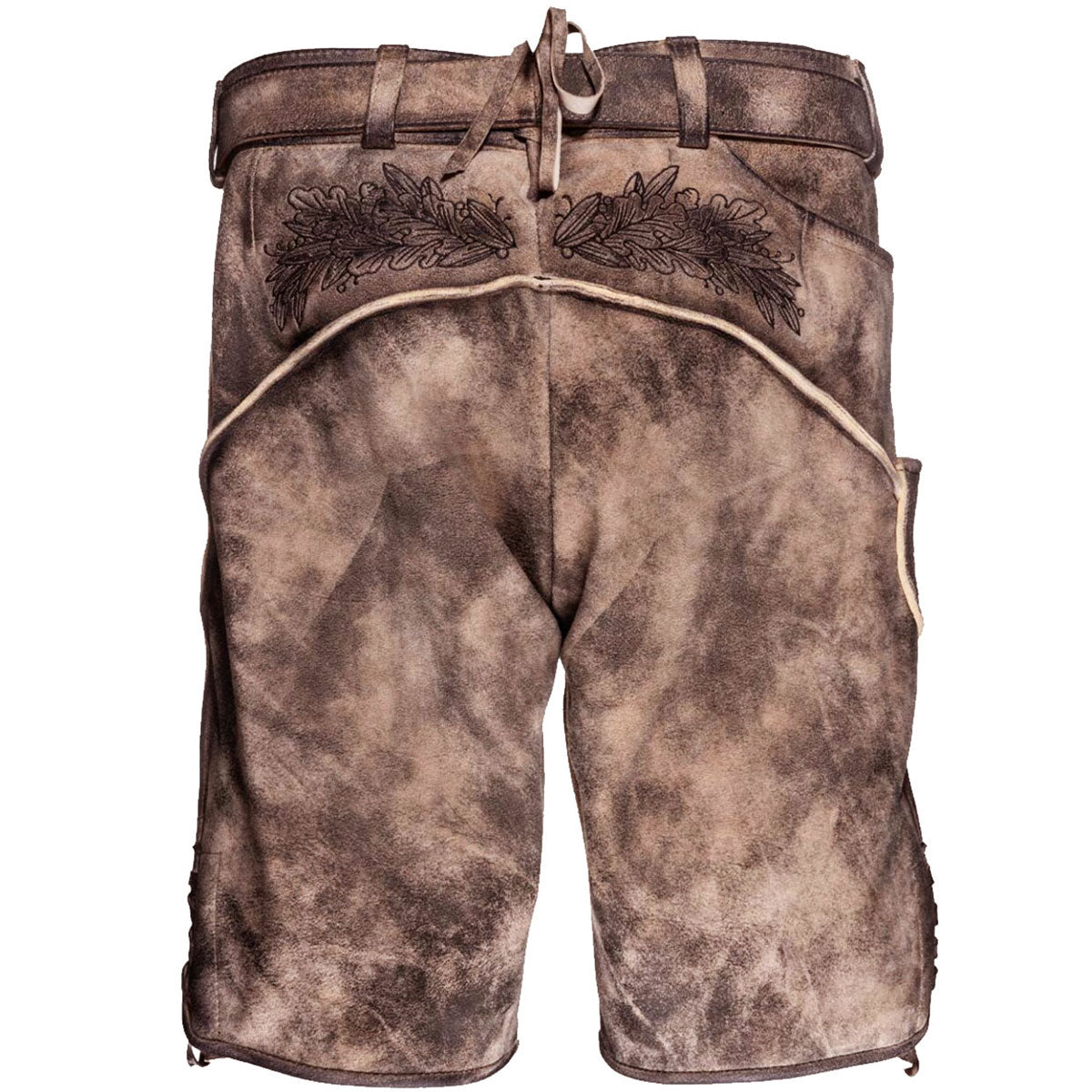 Himmel Arsch und Zwirn Lederhose König Watzmann Nappato Marmor Schwarz