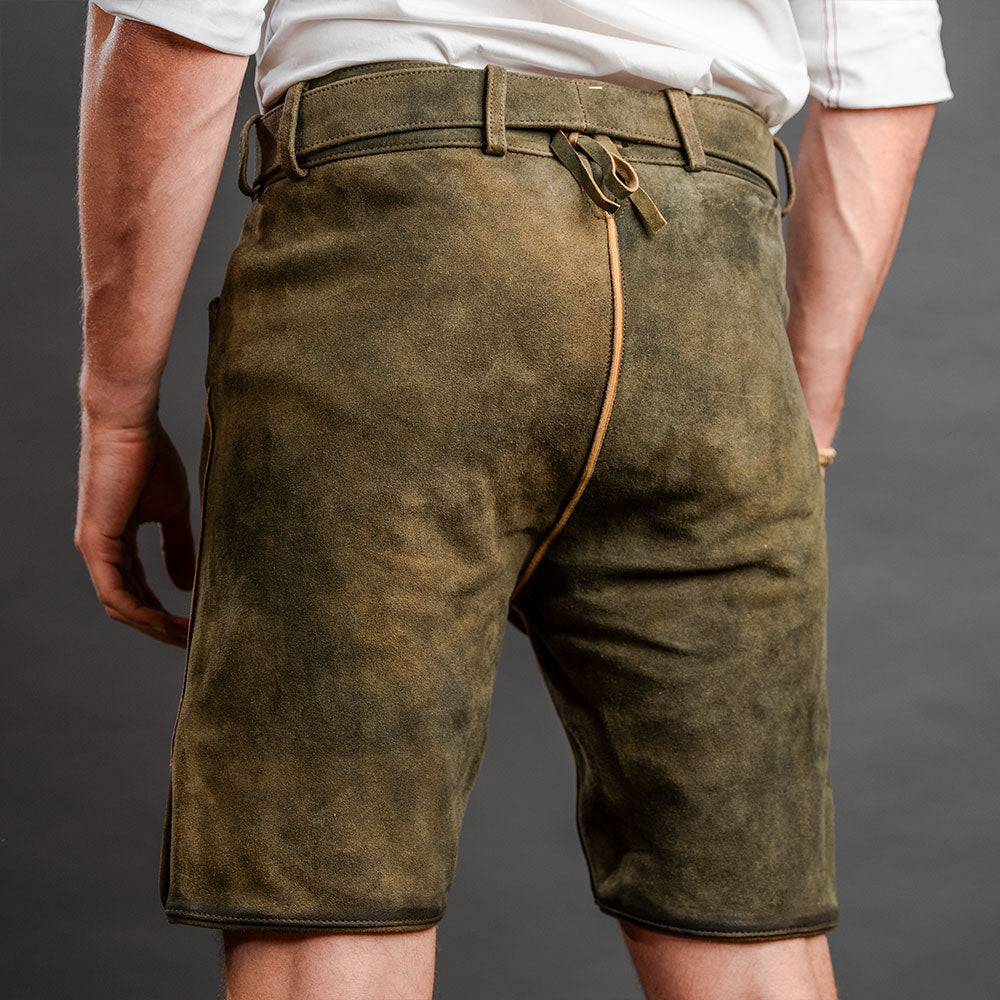 Datschi Trachten Lederhose Andreas Braun Grün - Datschi Trachten