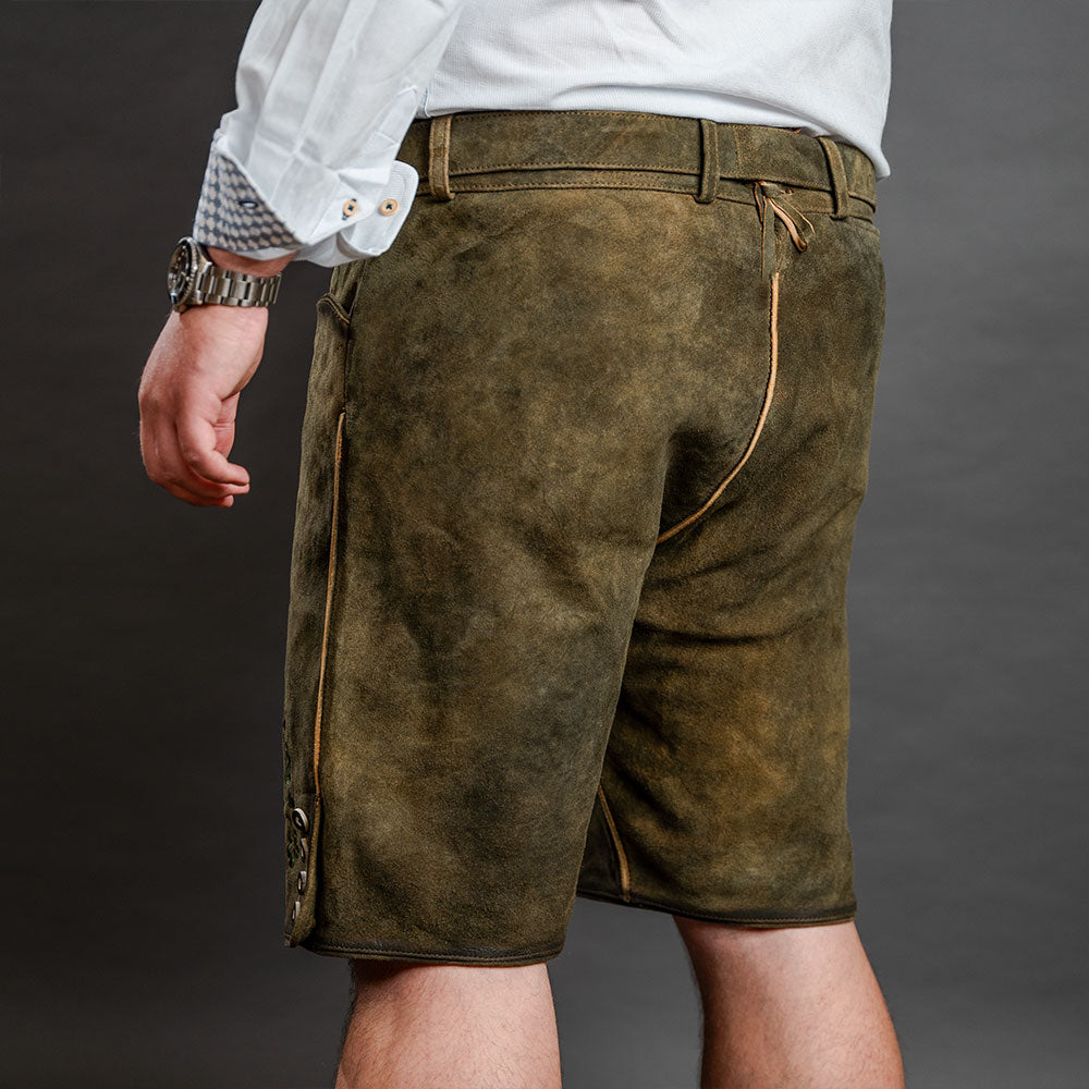 Datschi Trachten Lederhose Andreas Braun Grün - Datschi Trachten