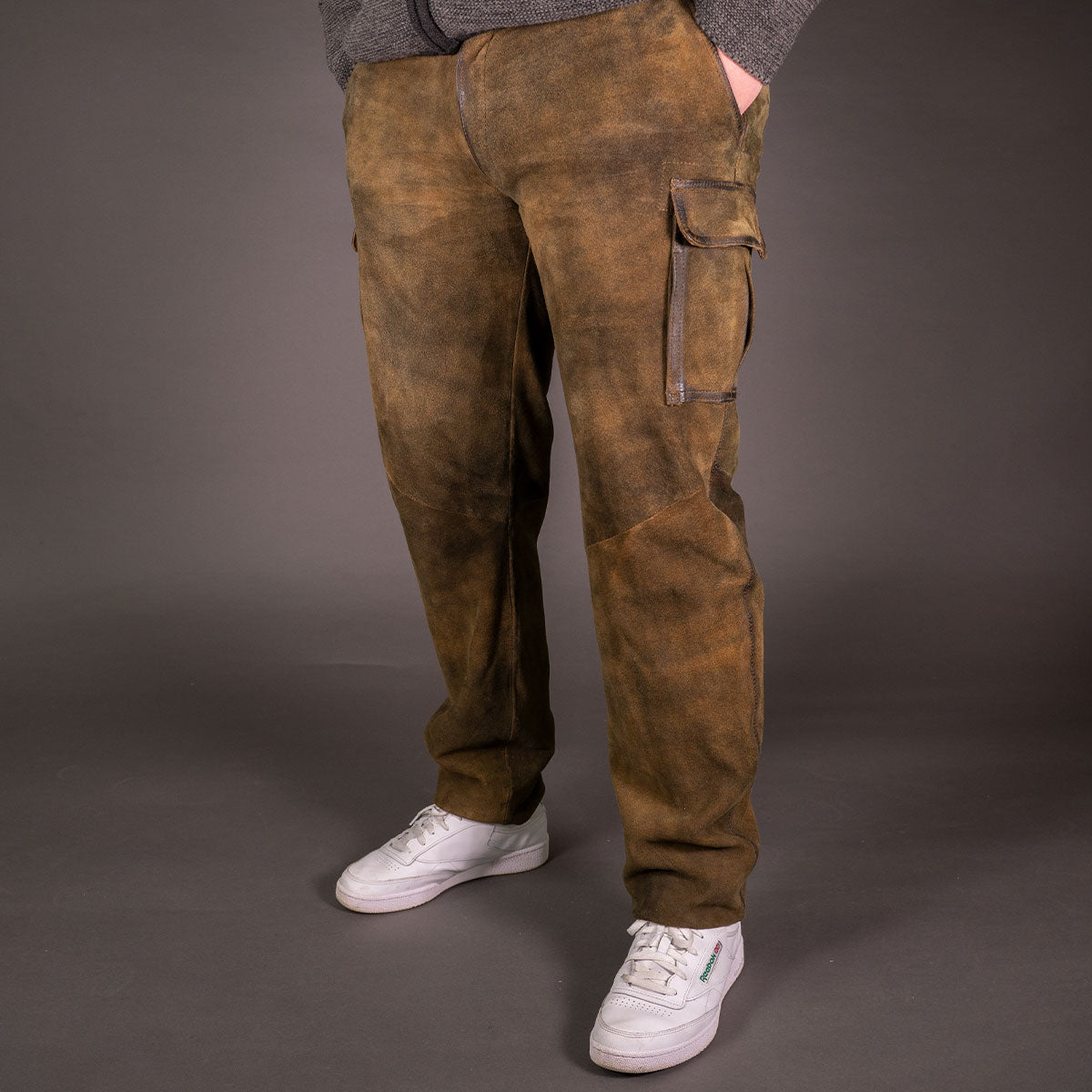 Datschi Trachten Lange Cargo Lederhose Ludwig Braun - Datschi Trachten