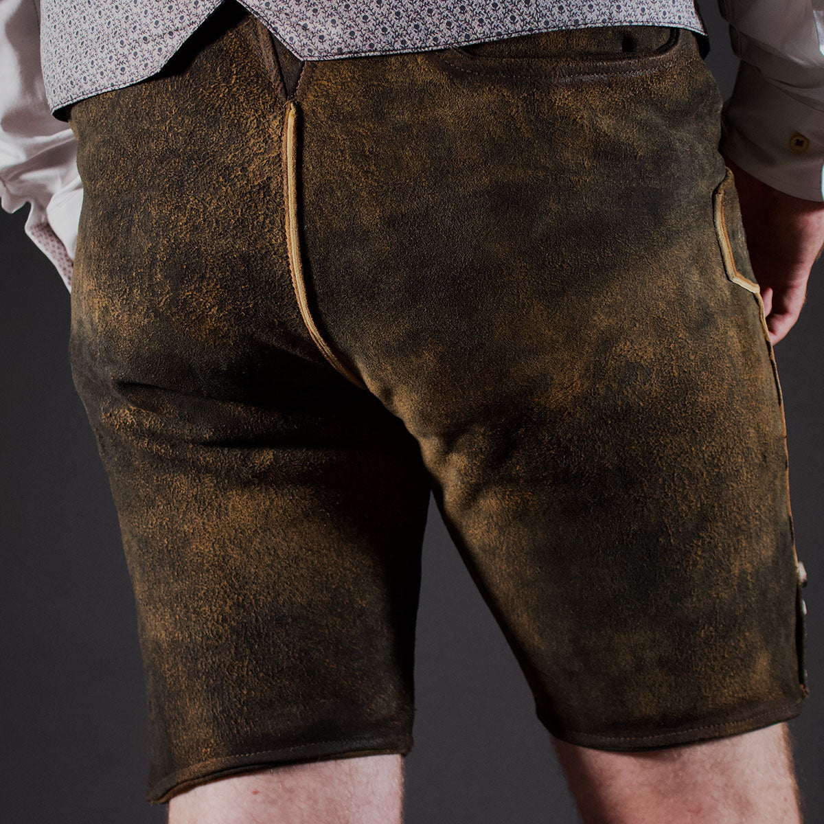 Datschi Trachten Lederhose Sigmund Braun Rustikal - Datschi Trachten