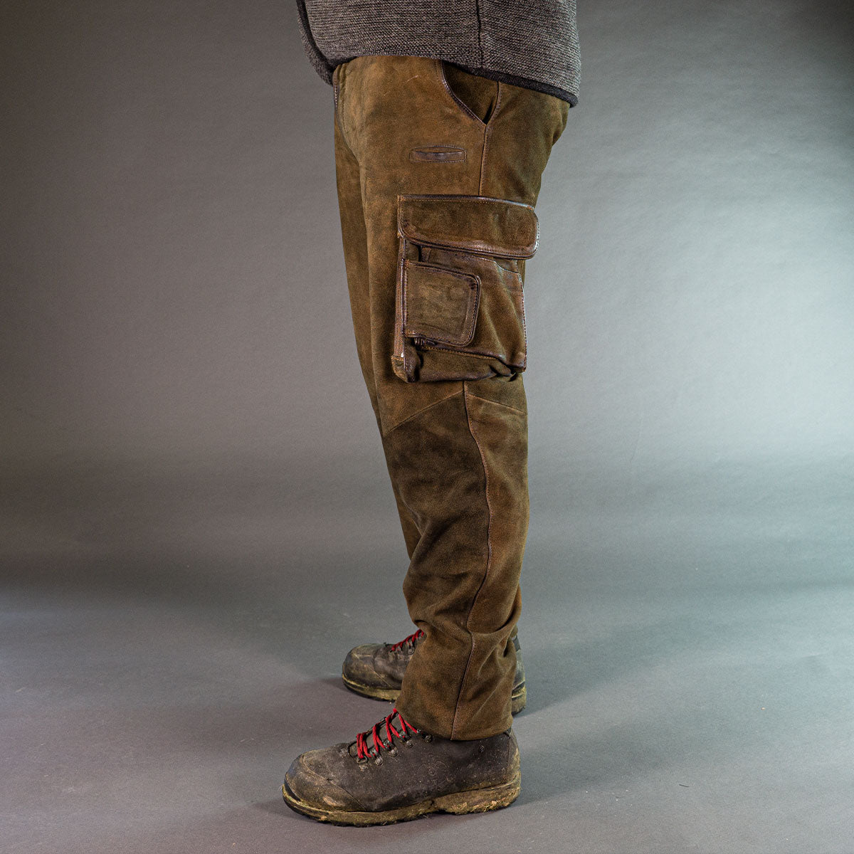 Datschi Trachten Lange Cargo Lederhose Xaver Braun - Datschi Trachten