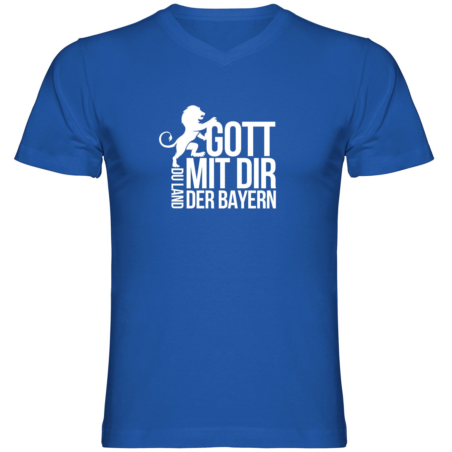 Land der Bayern Tshirt V-Ausschnitt - Datschi Trachten