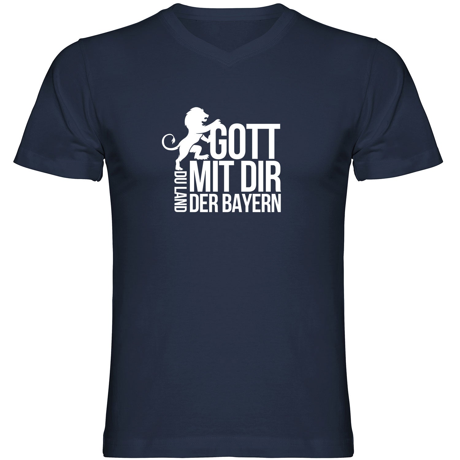 Land der Bayern Tshirt V-Ausschnitt - Datschi Trachten