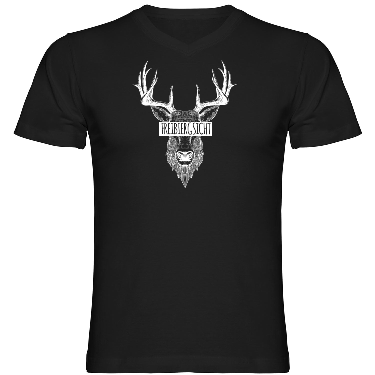 Freibiergsicht Tshirt V-Ausschnitt - Datschi Trachten
