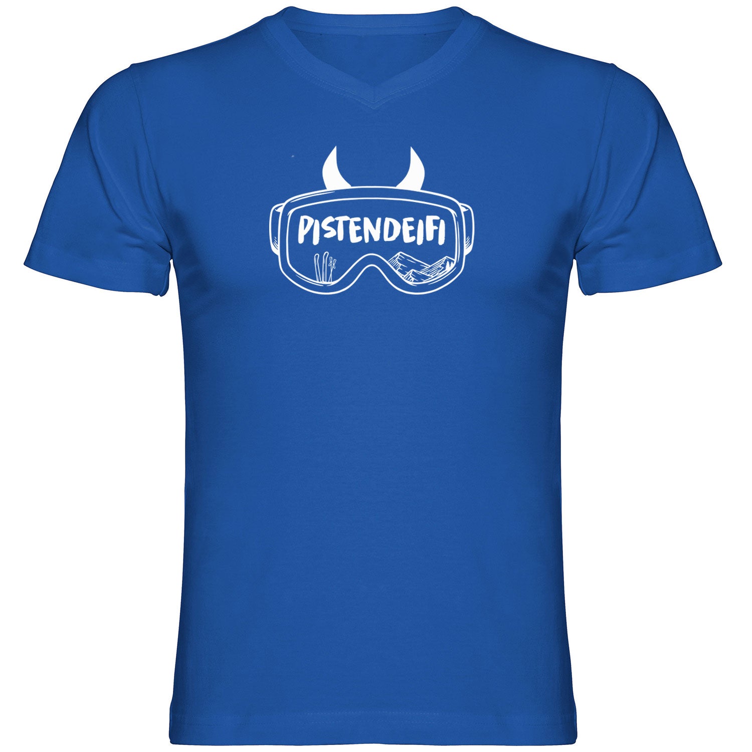 Pistendeifi Tshirt Herren V-Ausschnitt - Datschi Trachten
