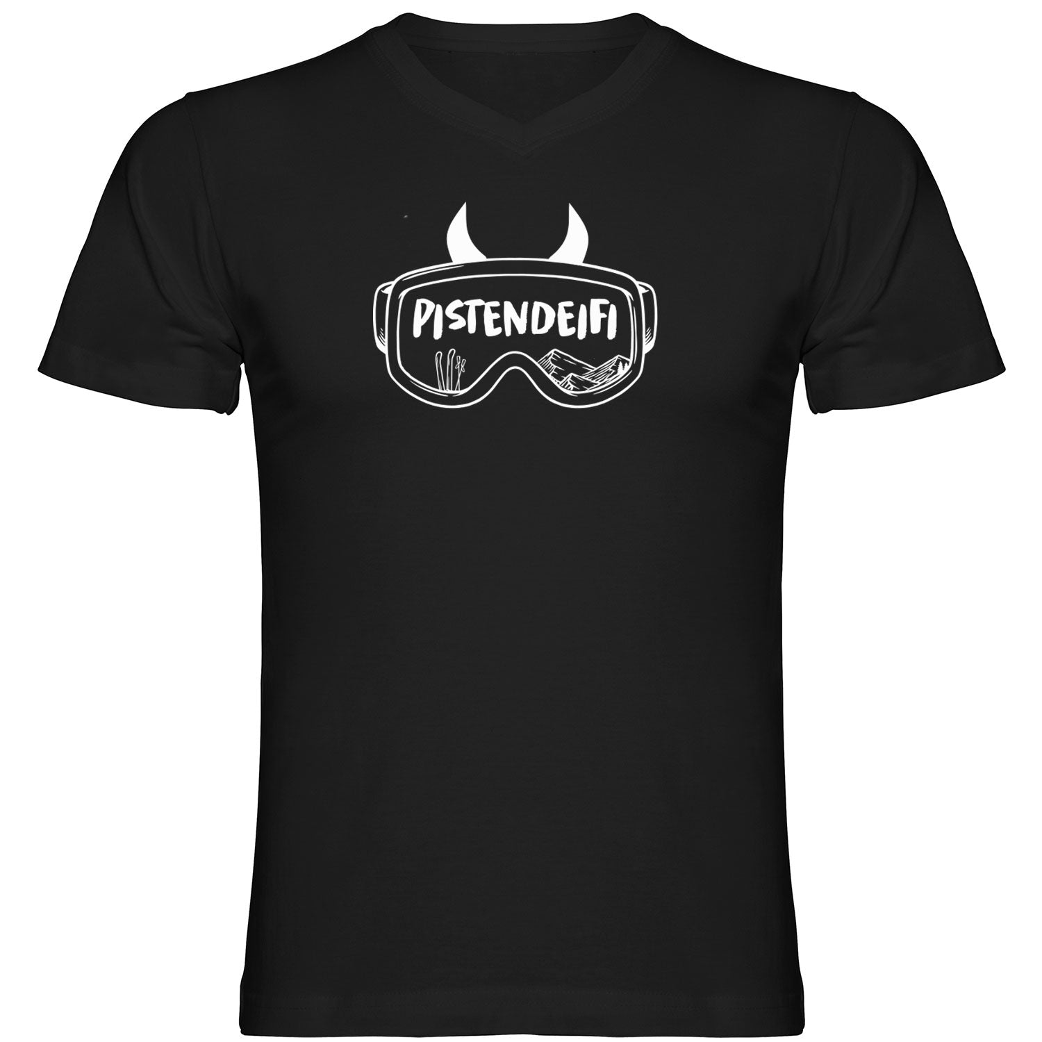 Pistendeifi Tshirt Herren V-Ausschnitt - Datschi Trachten