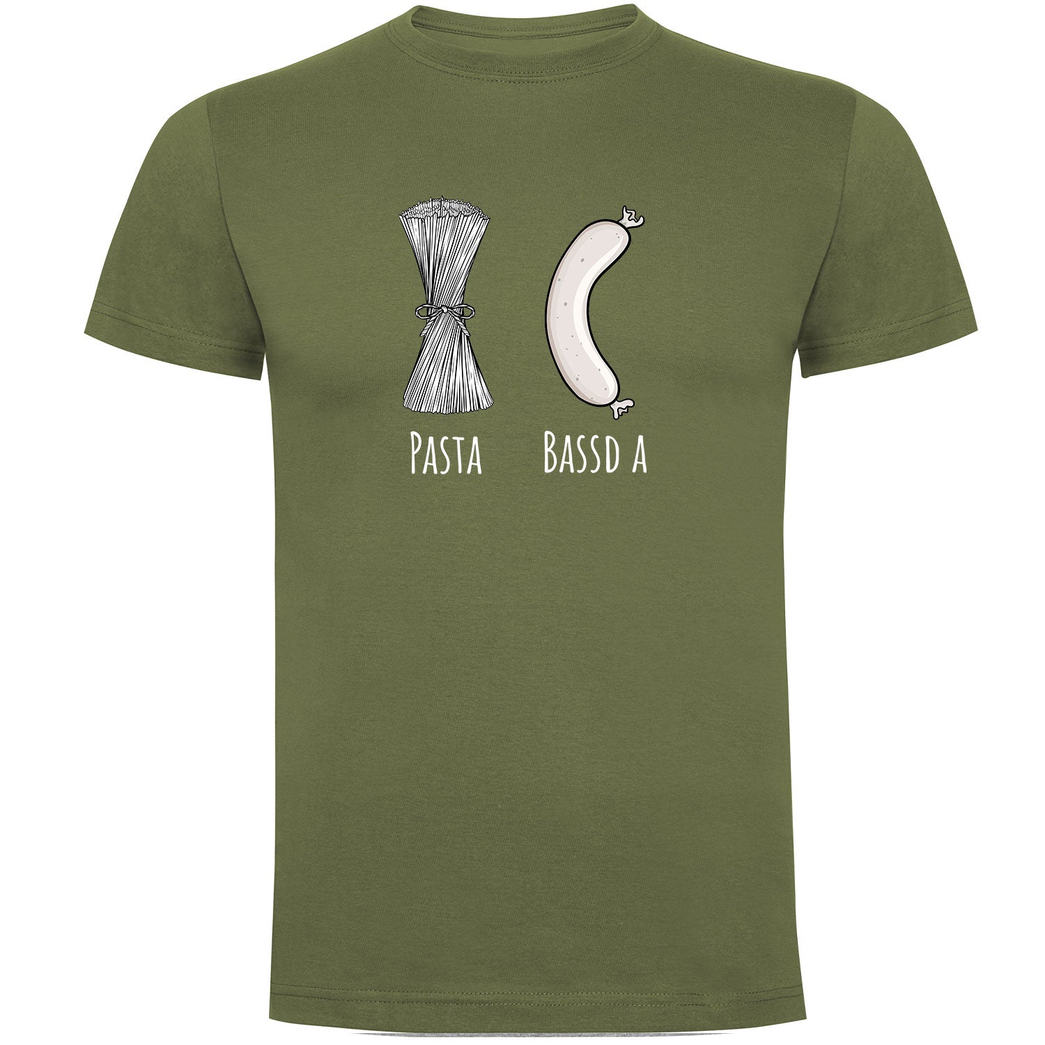 Pasta - Bassd a Weißwurst Herren Tshirt - Datschi Trachten