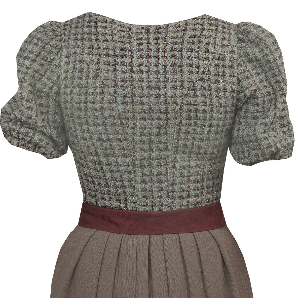 Marjo Dirndl Orchard Olive 75cm Olives Herbstdirndl MarJo x Ms_Wunderbar Hinten Mieder