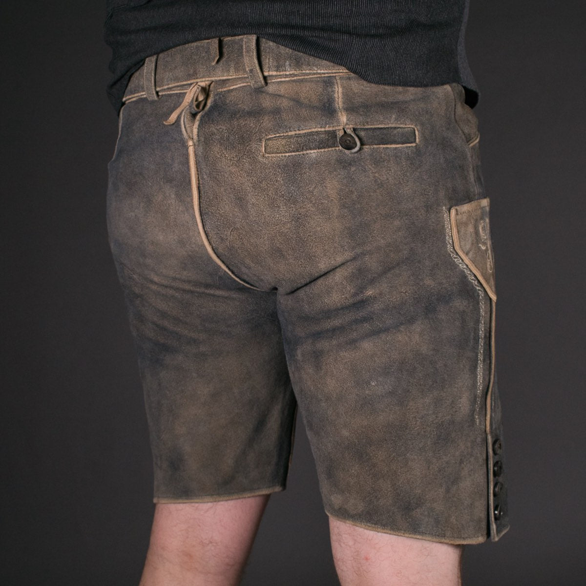 Datschi Trachten Lederhose Vitus Grau - Datschi Trachten