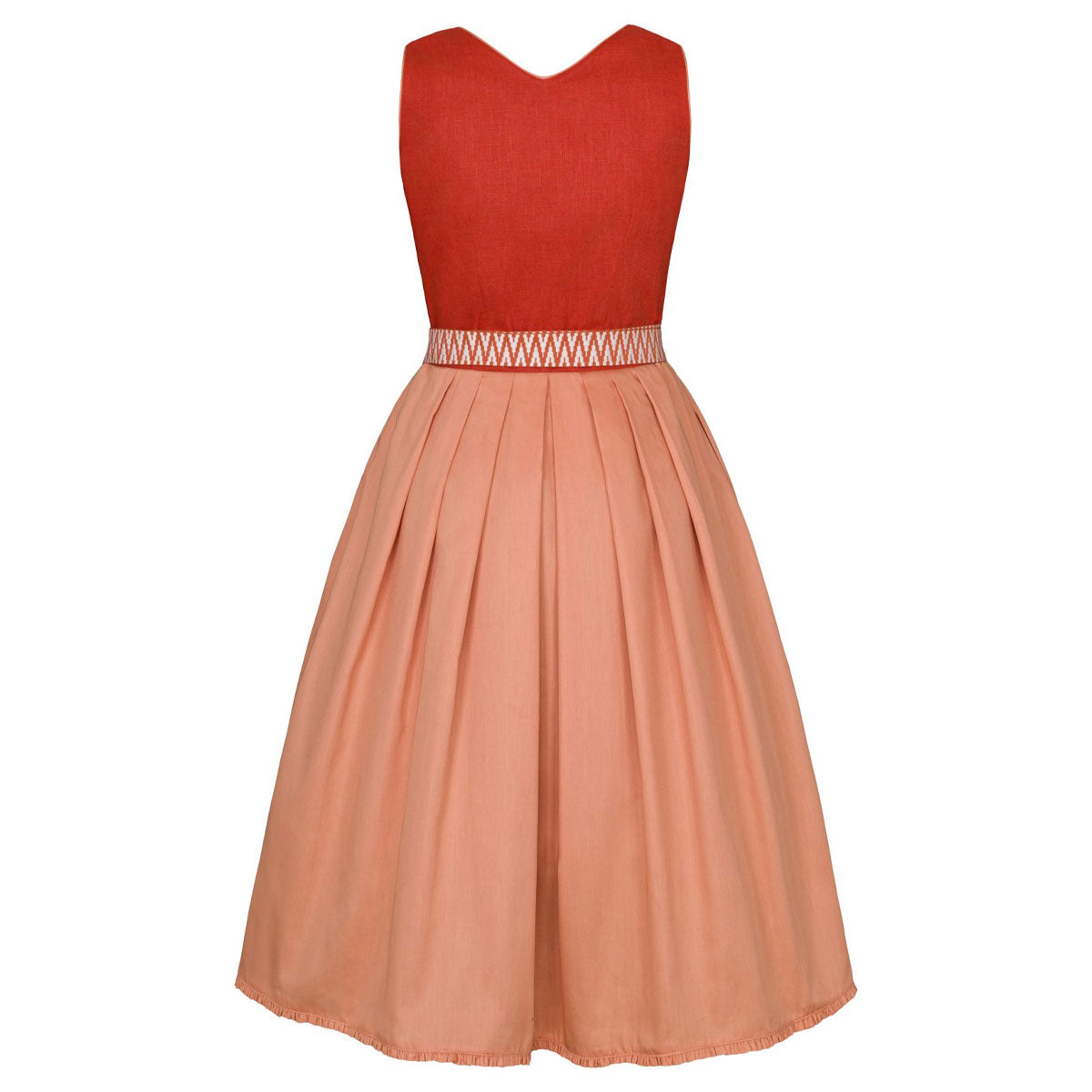 Alpenfee Dirndl Bruna Orange 70cm - Datschi Trachten