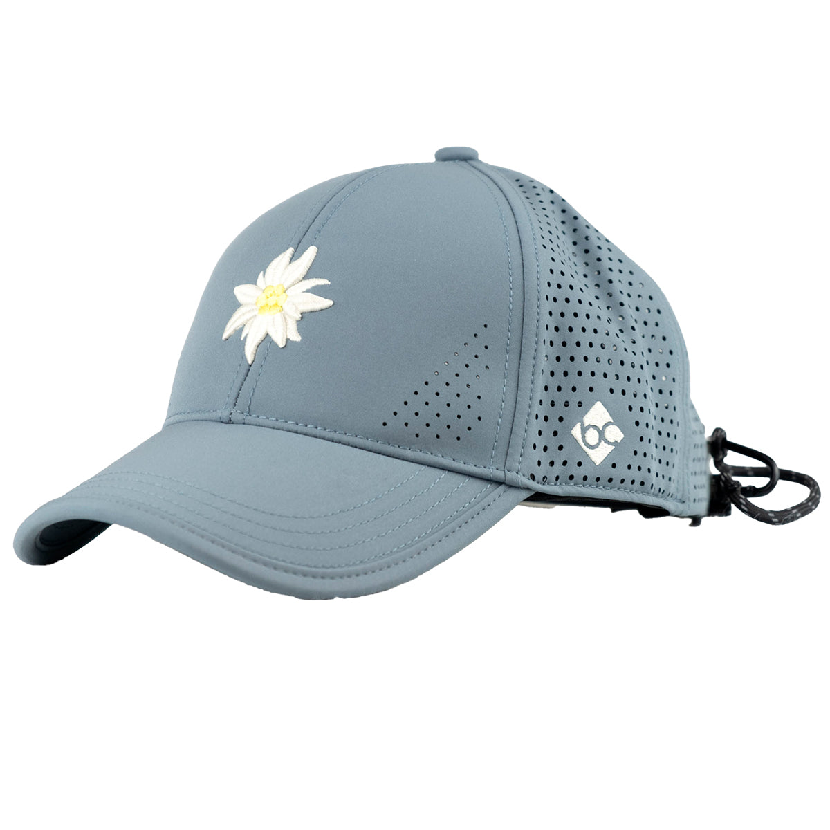 Bavarian Caps Edelweiß Outdoor Cap Grau Blau Gebogen - Datschi Trachten