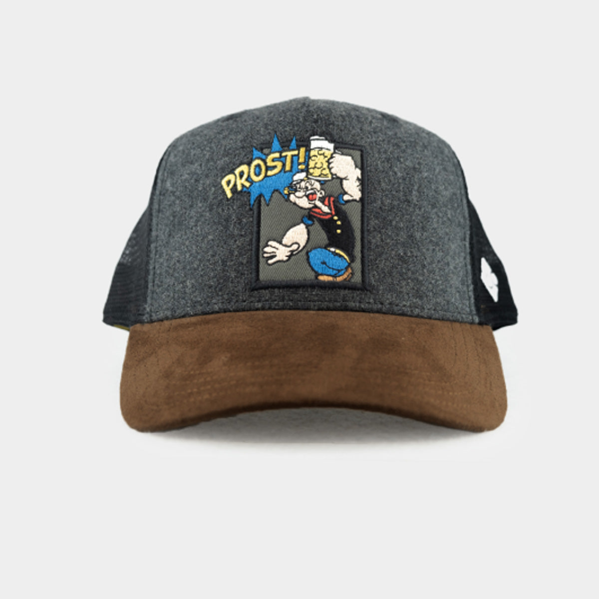 Bavarian Caps Popeye Gebogen Grau - Datschi Trachten