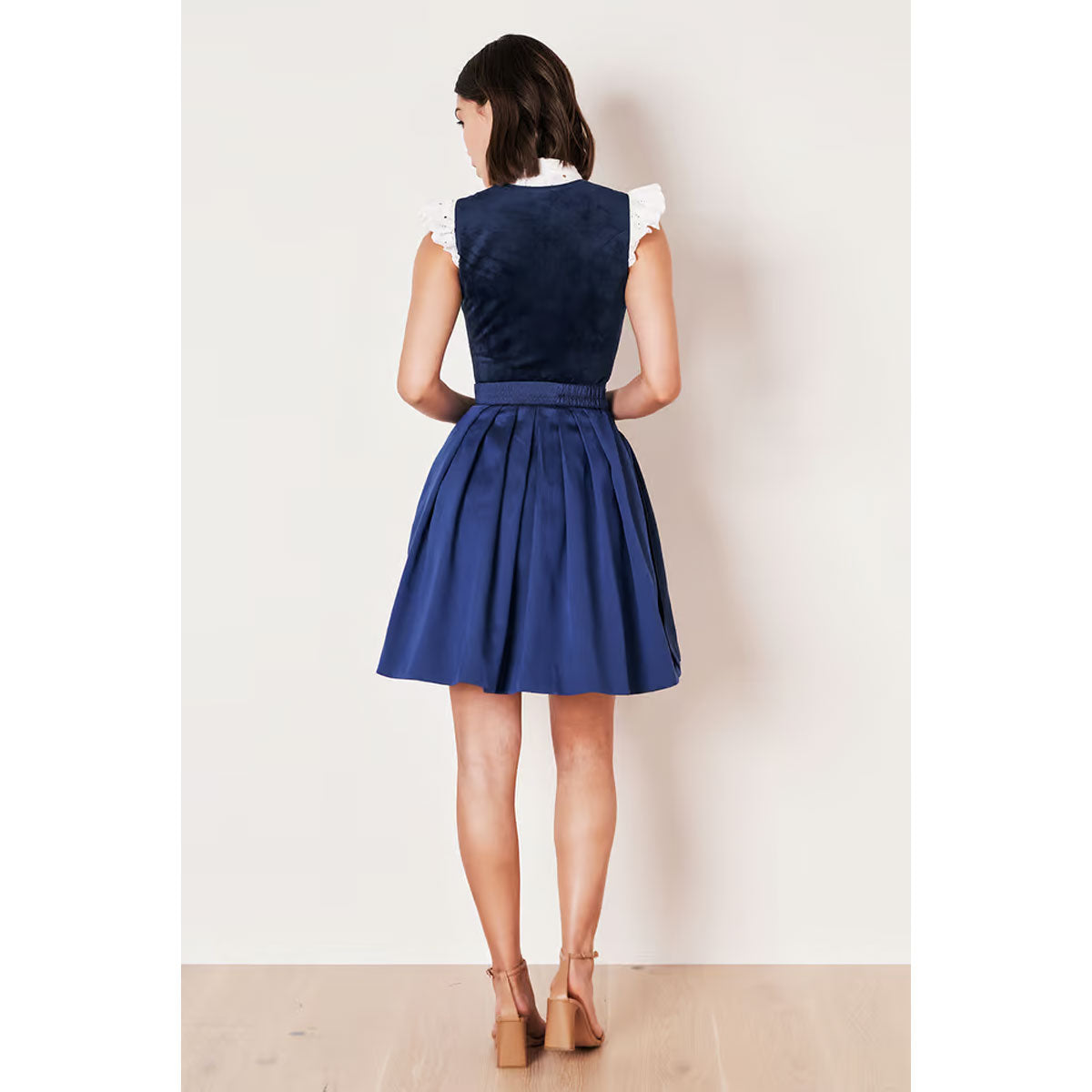 Krüger Dirndl Alisha Blau Kurz 50cm - Datschi Trachten