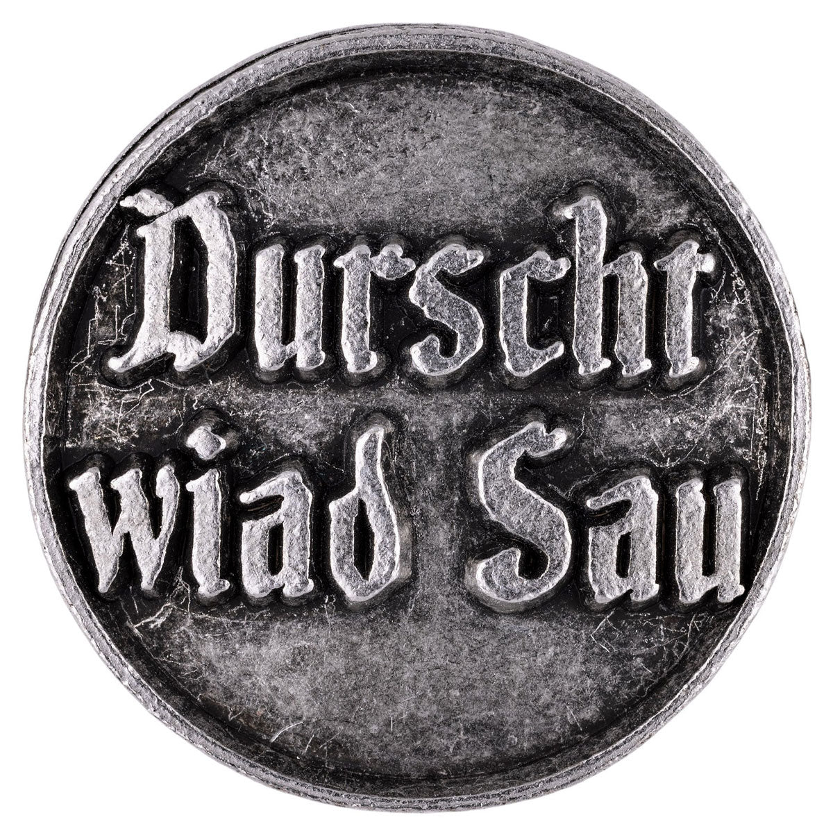 Gaudiknopf Anstecker Durscht wiad Sau - Datschi Trachten
