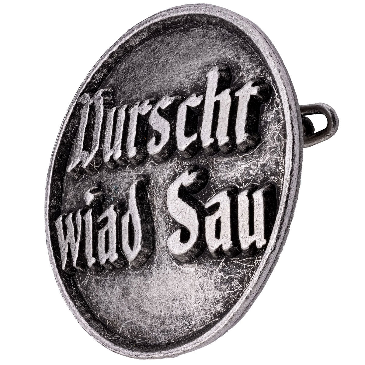 Gaudiknopf Anstecker Durscht wiad Sau - Datschi Trachten