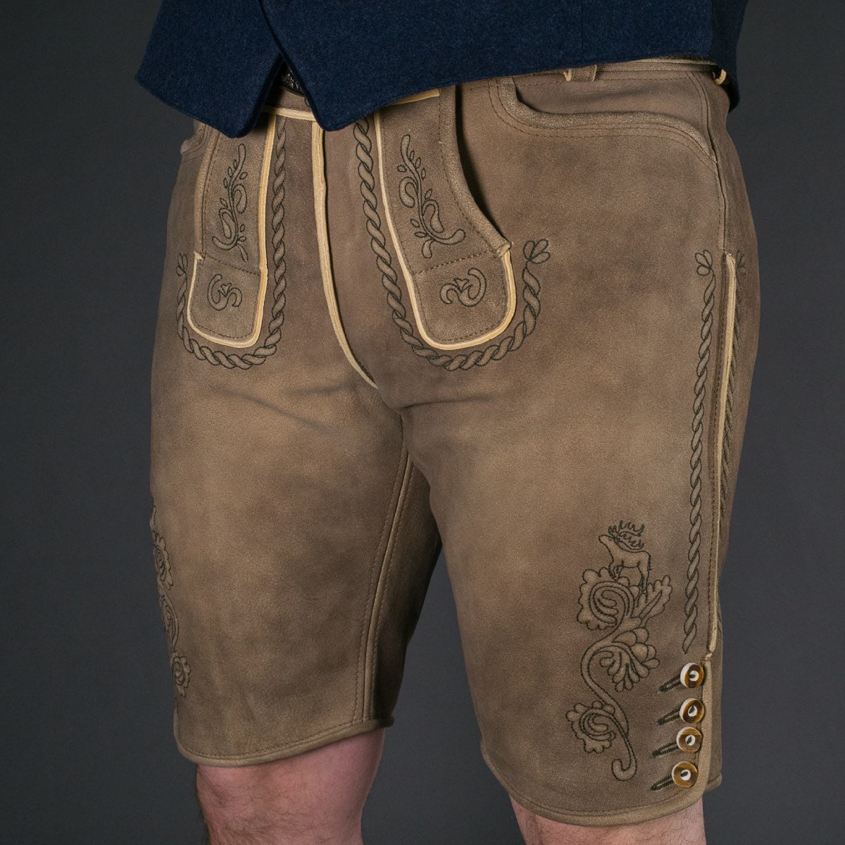 Datschi Trachten Lederhose Anton Sämisch Sand/Beige - Datschi Trachten
