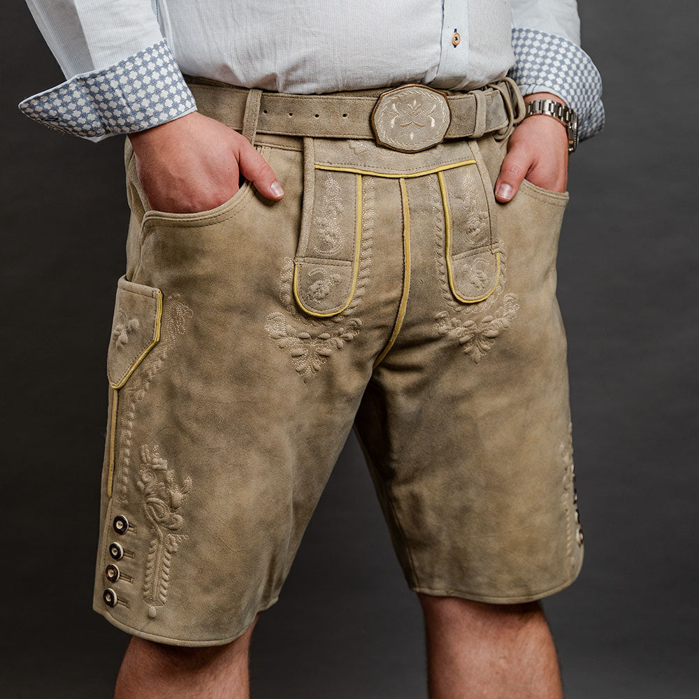 Datschi Trachten Lederhose Reinhard Hell/Beige - Datschi Trachten