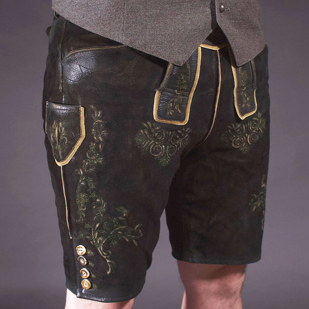 Datschi Trachten Lederhose Valentin Schwarz - Datschi Trachten