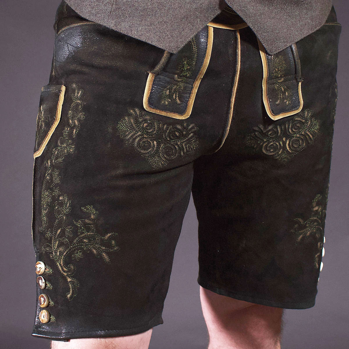 Datschi Trachten Lederhose Valentin Schwarz - Datschi Trachten