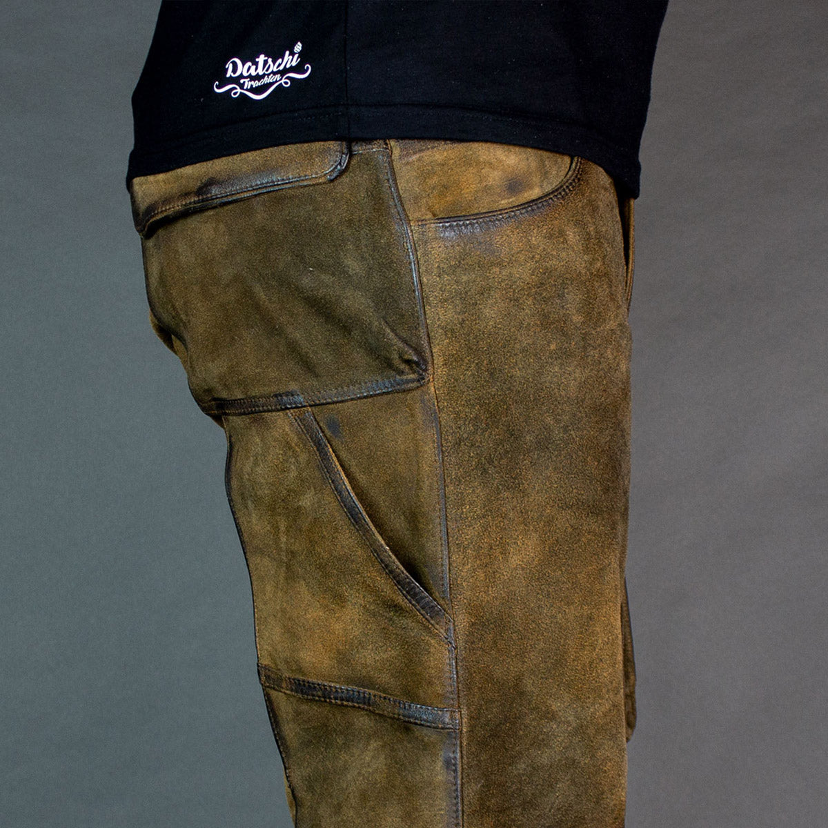 Datschi Trachten Lange Cargo Lederhose Xaver Braun - Datschi Trachten