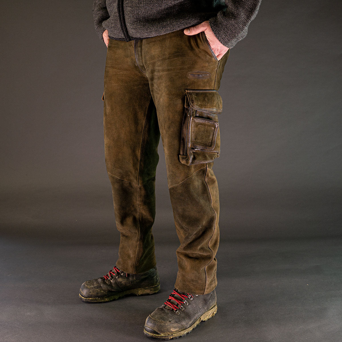 Datschi Trachten Lange Cargo Lederhose Xaver Braun - Datschi Trachten