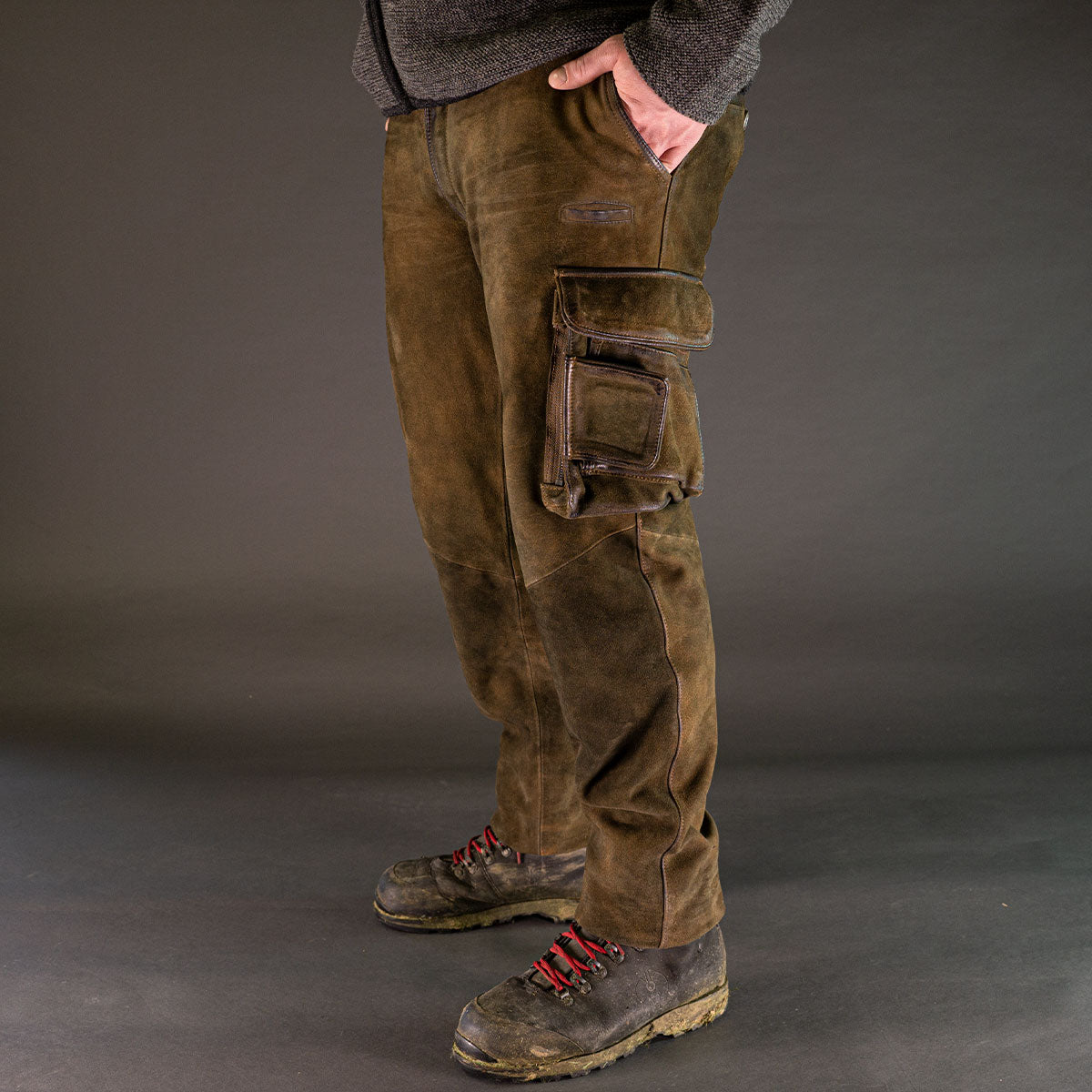Datschi Trachten Lange Cargo Lederhose Xaver Braun - Datschi Trachten