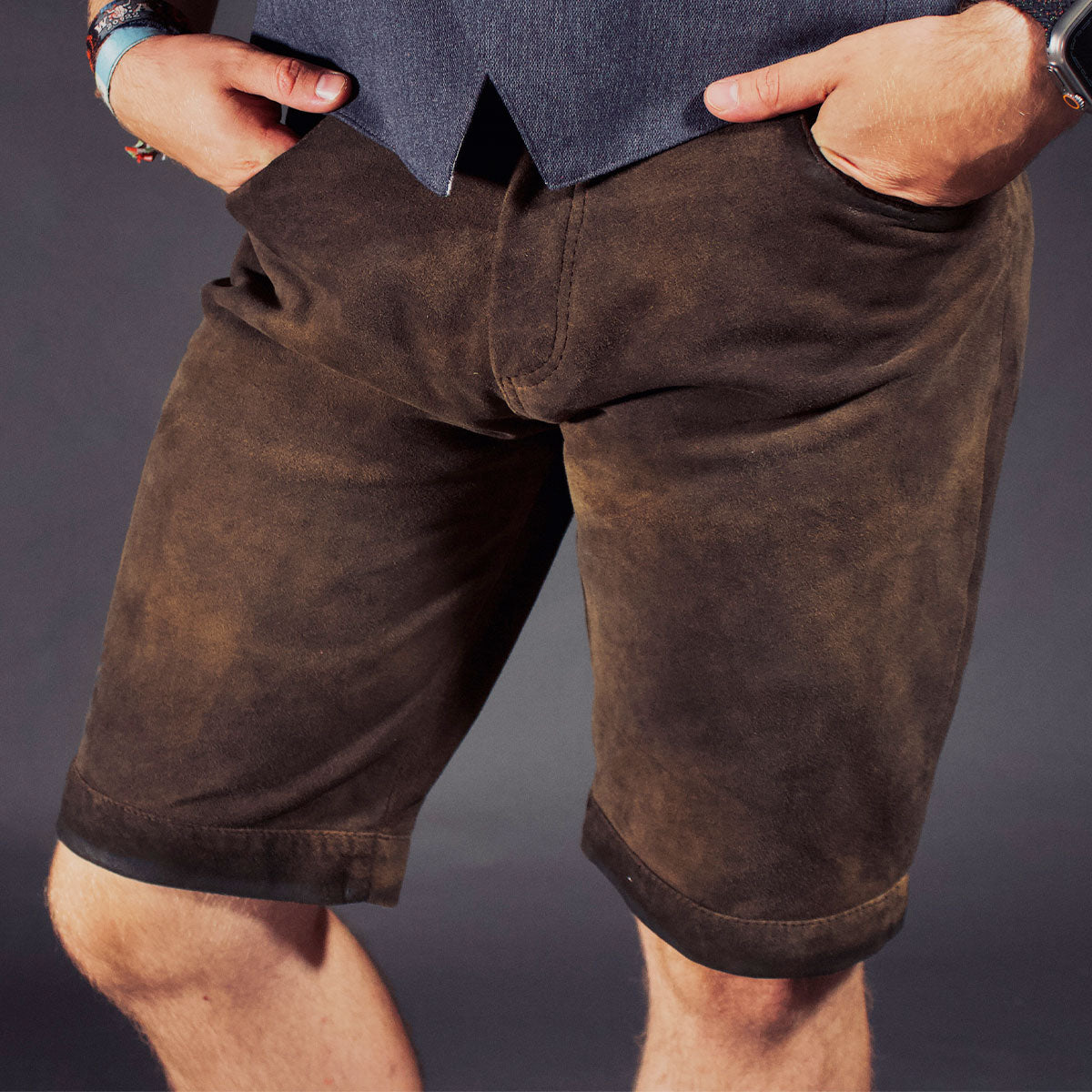 Datschi Trachten Lederhose Ludwig 2 Braun - Datschi Trachten