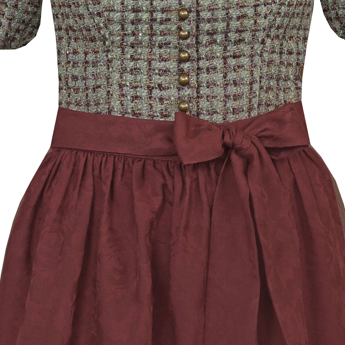 Marjo Dirndl Orchard Olive 75cm Olives Herbstdirndl MarJo x Ms_Wunderbar Schleife